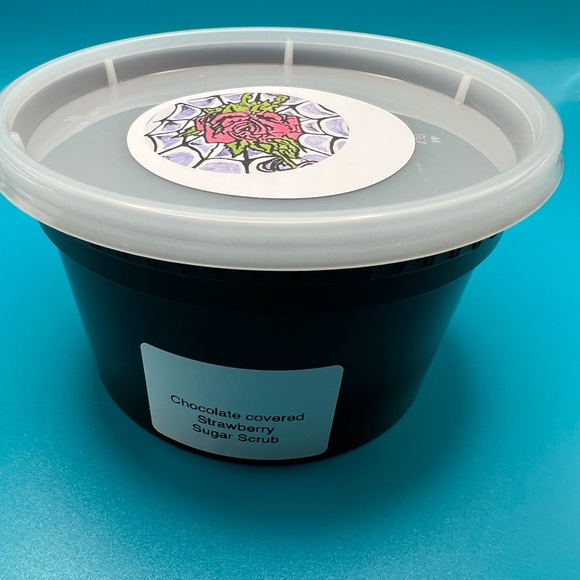 Chocolate Covered Strawberries sugar scrub 12 ounces hand crafted - Picture 7 of 8